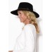 Morzine Black Wide Brim Fedora